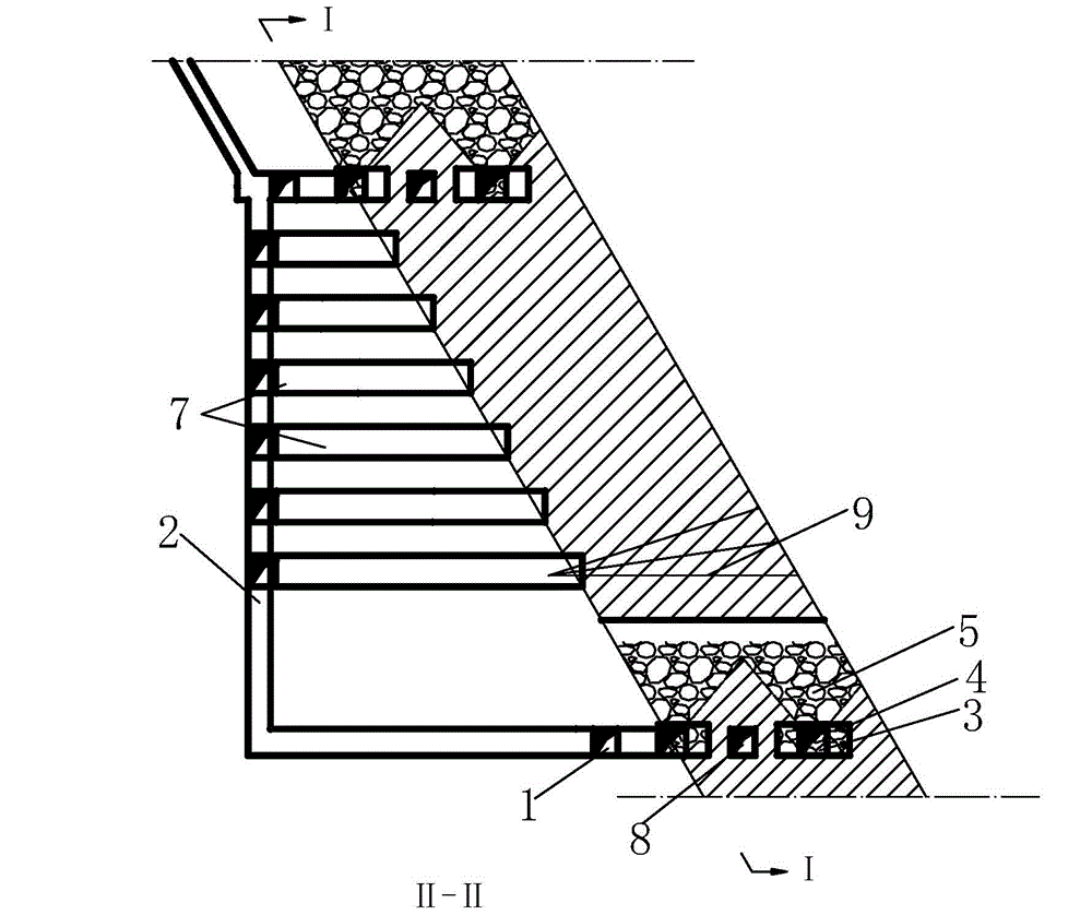 Sub-level shrinkage caving method