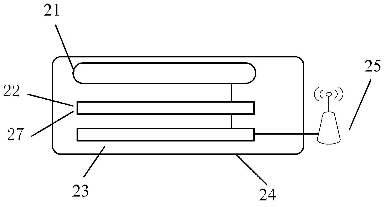 Partial discharging signal source positioning device and system of gas-insulation completely-enclosed combined electrical appliance