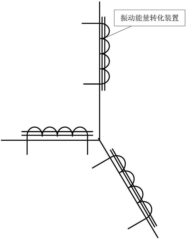 Multi-direction vibration energy collection and conversion device