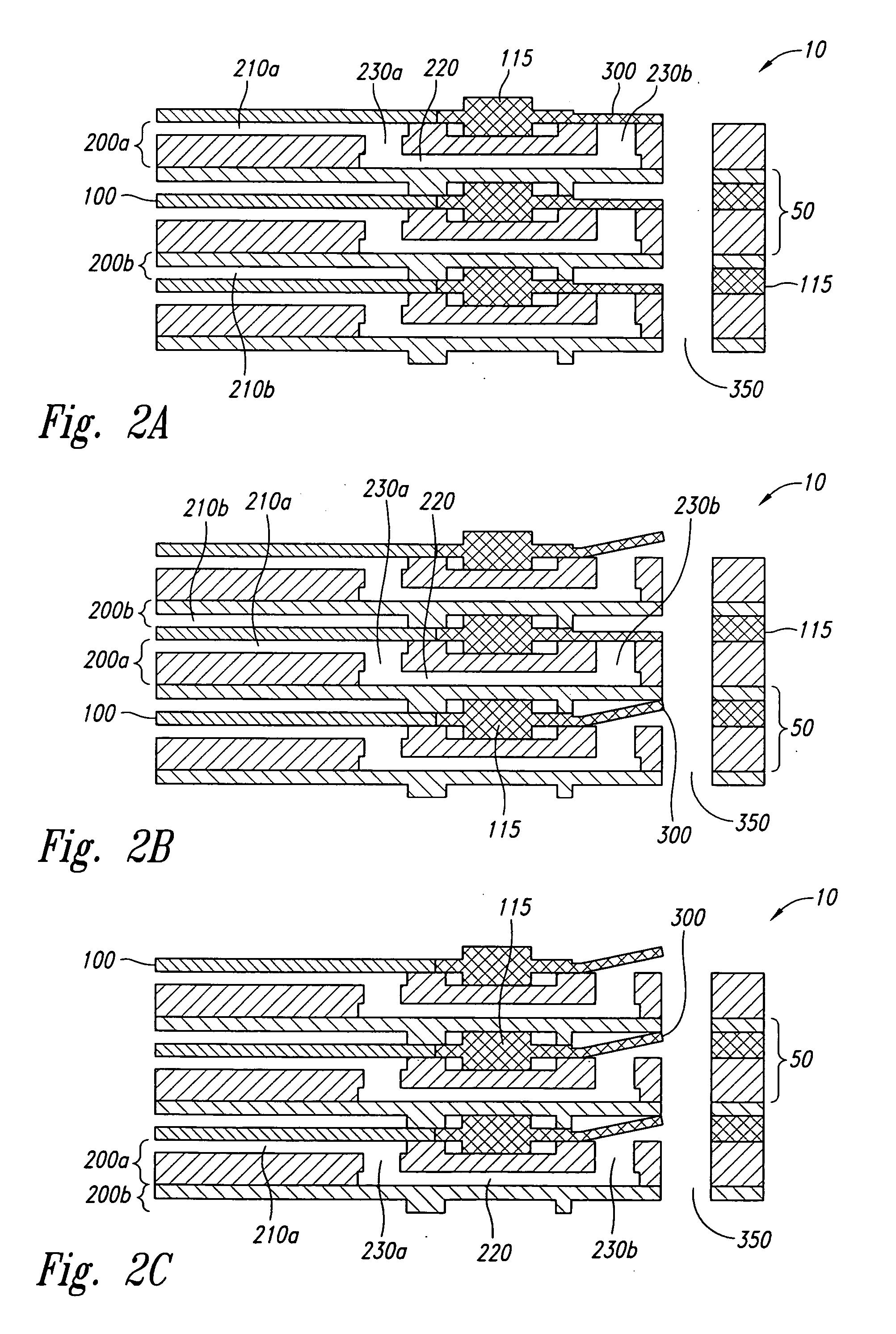 Electrochemical fuel cell stack with integrated anode exhaust valves