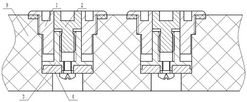 Handle-free type hidden slow-opening valve element