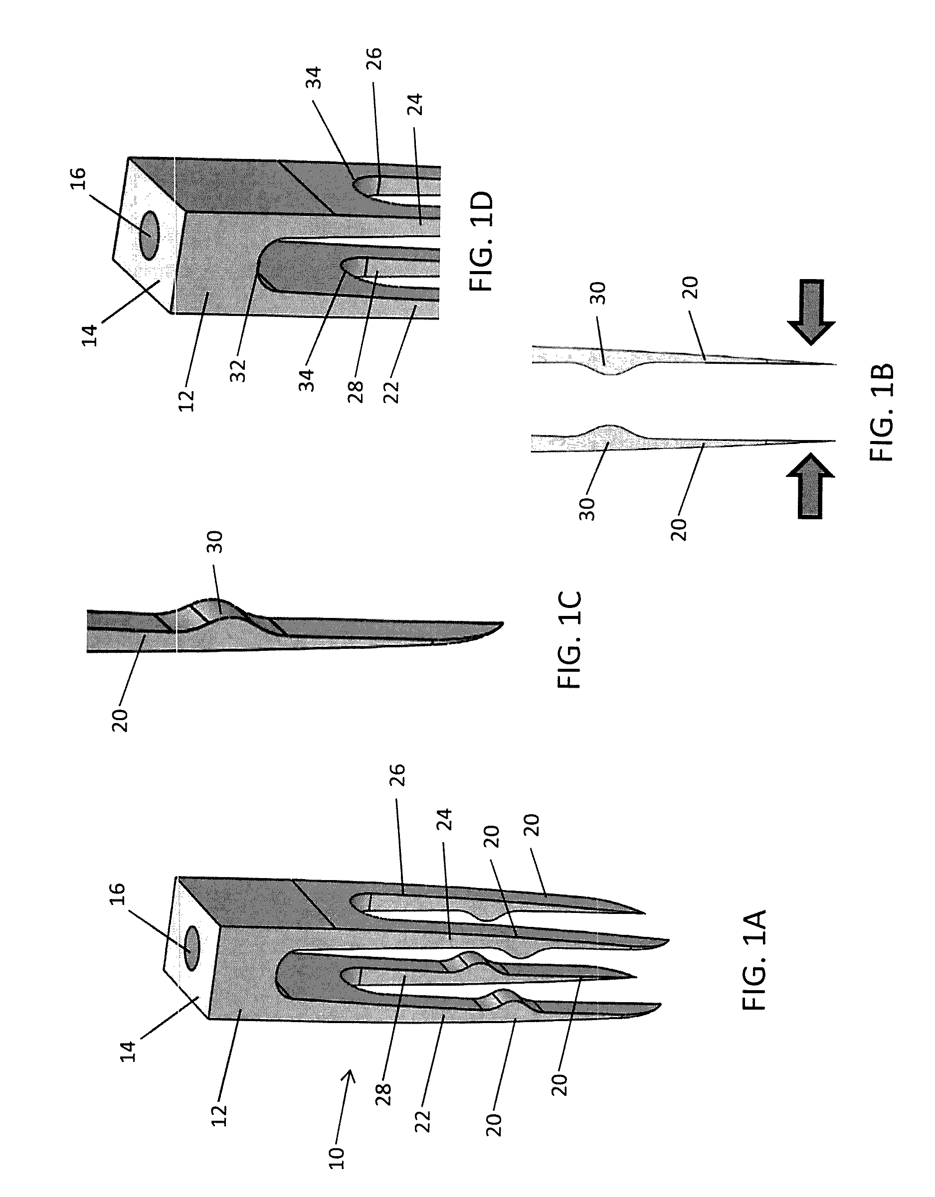 Devices and methods for temporary mounting of parts to bone