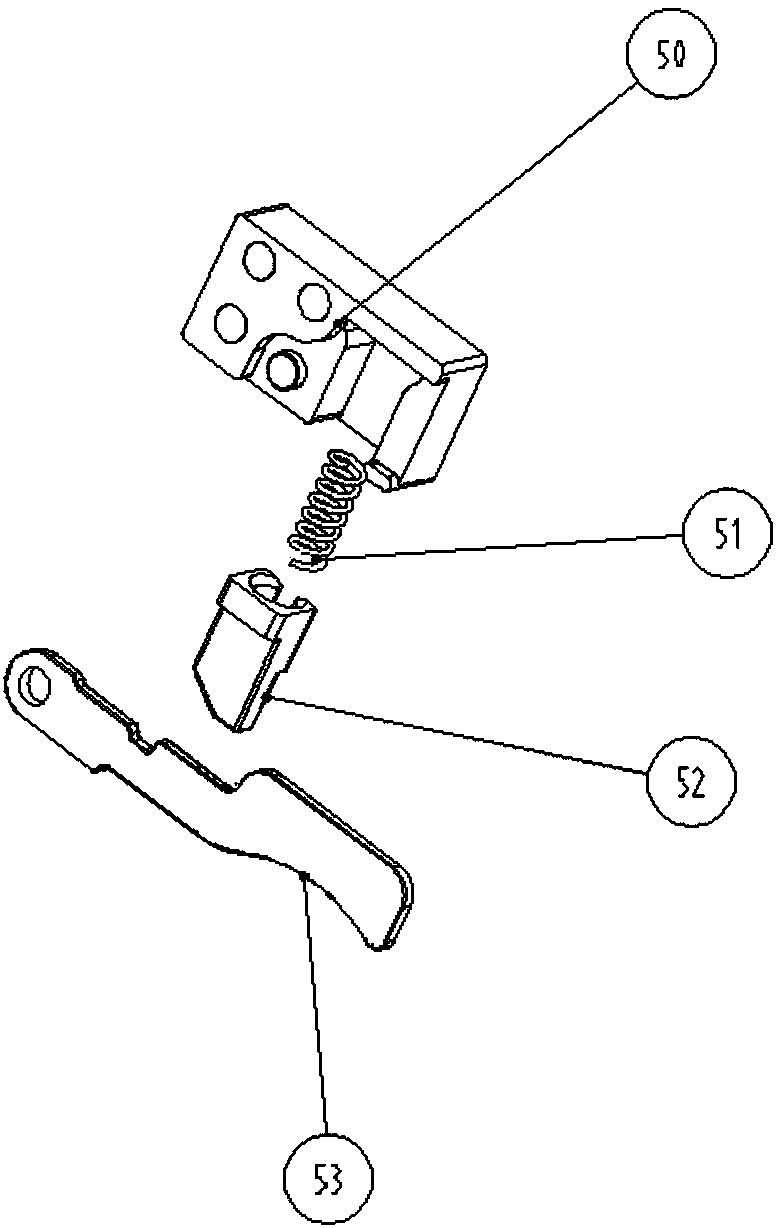 Insertion frame device with self-locking insertion disc