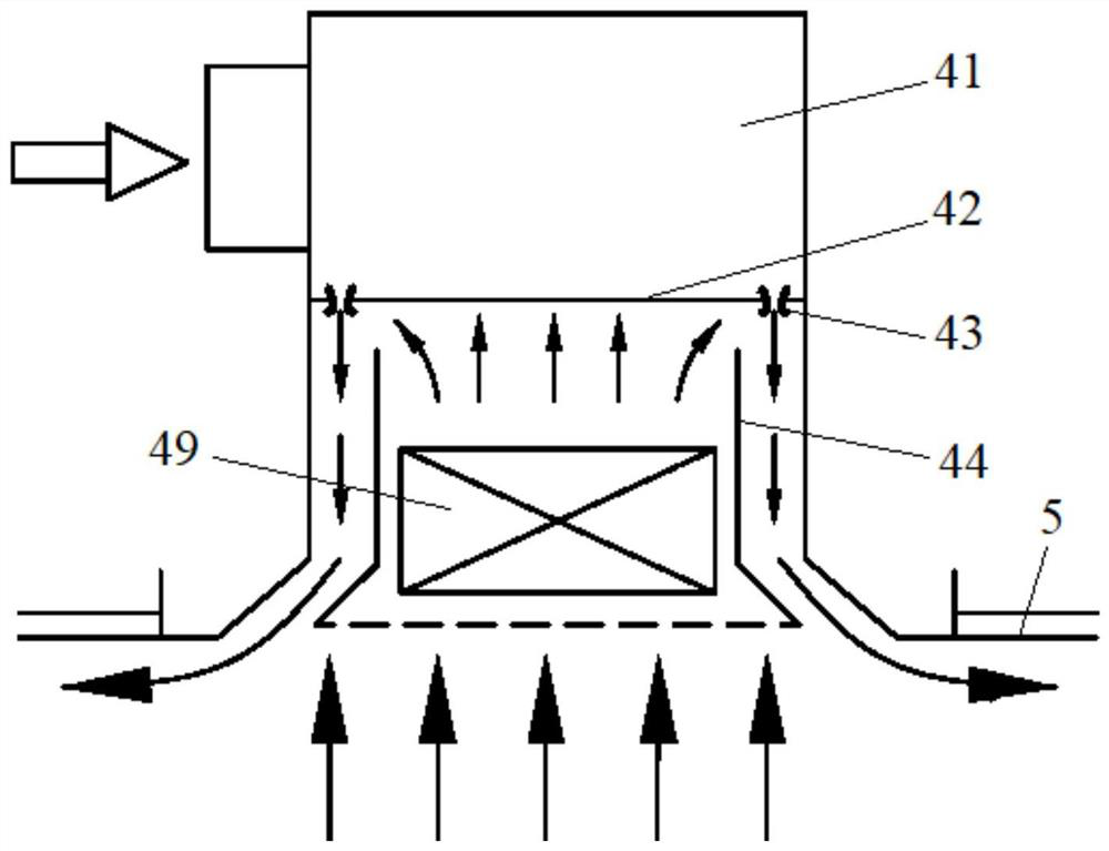 Passive emergency air conditioning device of master control room for nuclear power plant