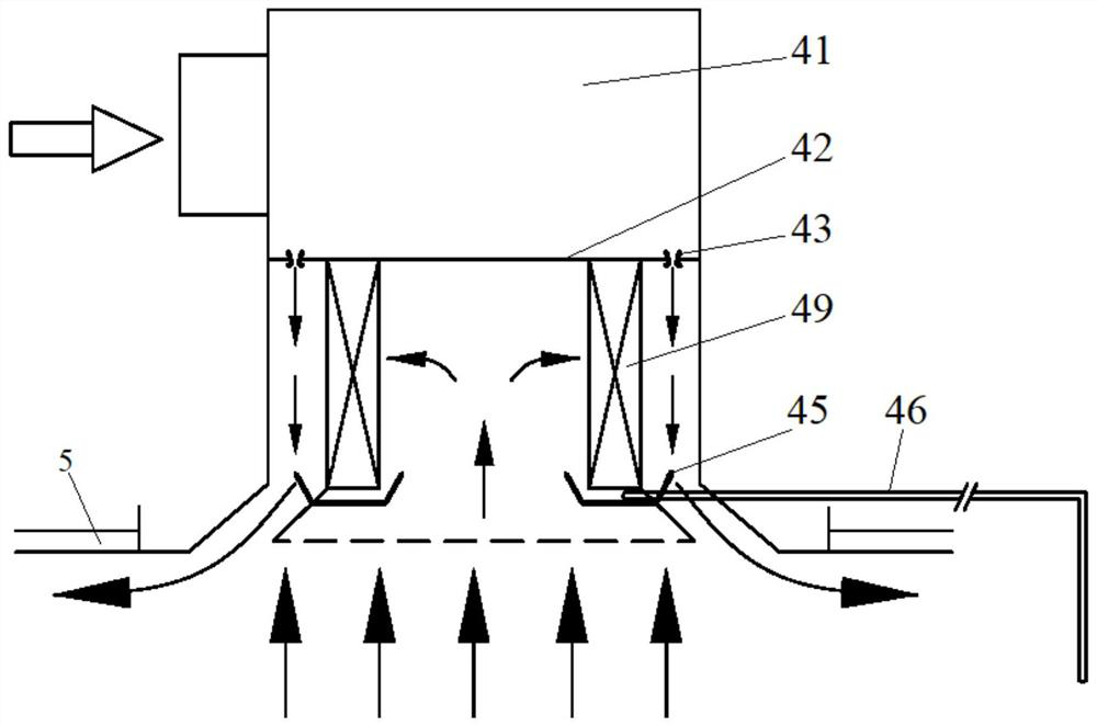 Passive emergency air conditioning device of master control room for nuclear power plant