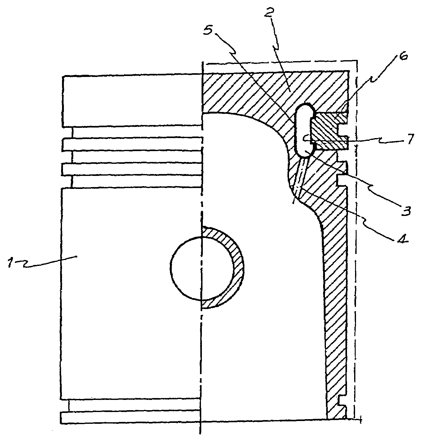 Method of mounting a metal sheet ring assembled and welded in a carrier hoop to conform the annular cooling tube of a piston of internal combustion engine