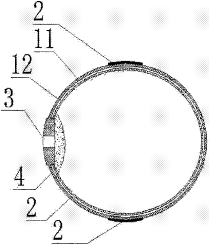 Inflatable electric power pipeline sealing device and production method