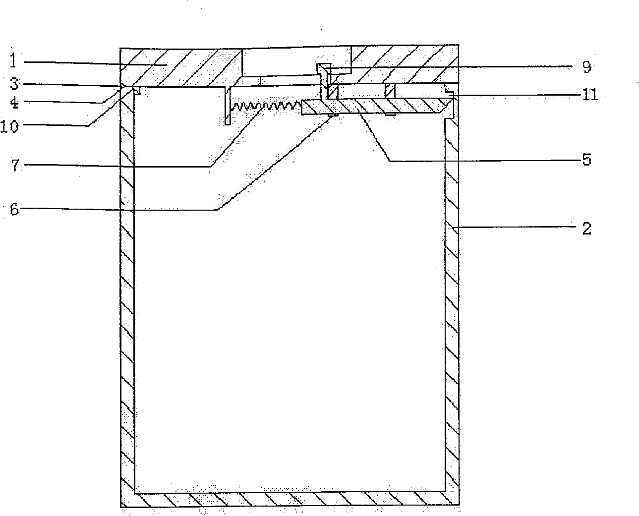 Clasp lock type convey bucket for materials circulation