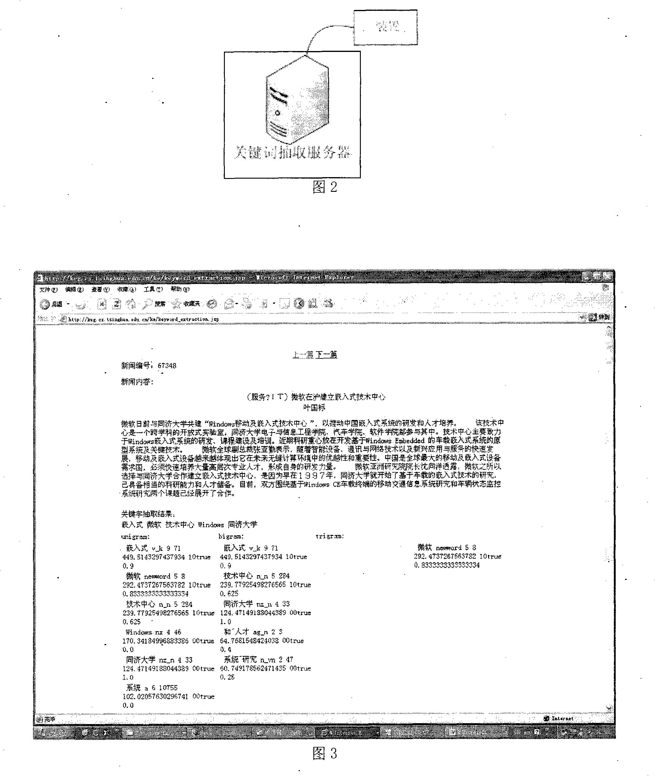 News keyword abstraction method based on word frequency and multi-component grammar