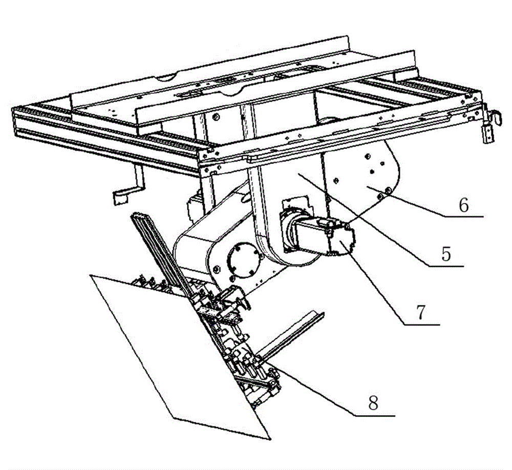 Servo mechanism of full automatic board collecting machine