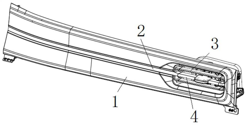 Automobile air outlet structure