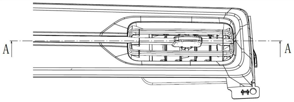 Automobile air outlet structure