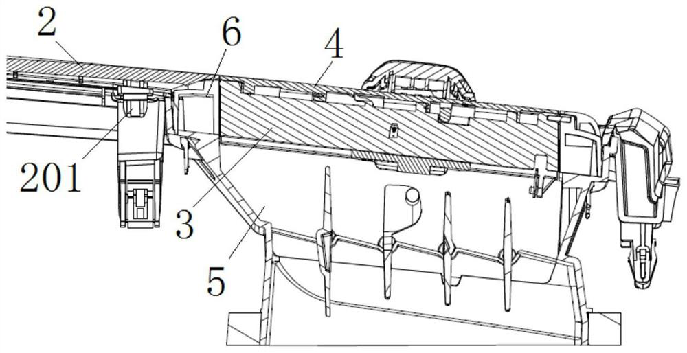 Automobile air outlet structure