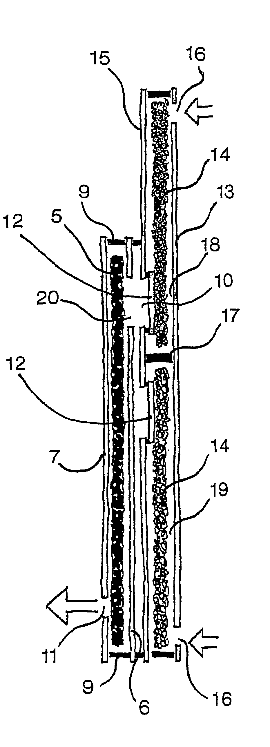 Ostomy appliance with multiple openings for preventing filter input blockage