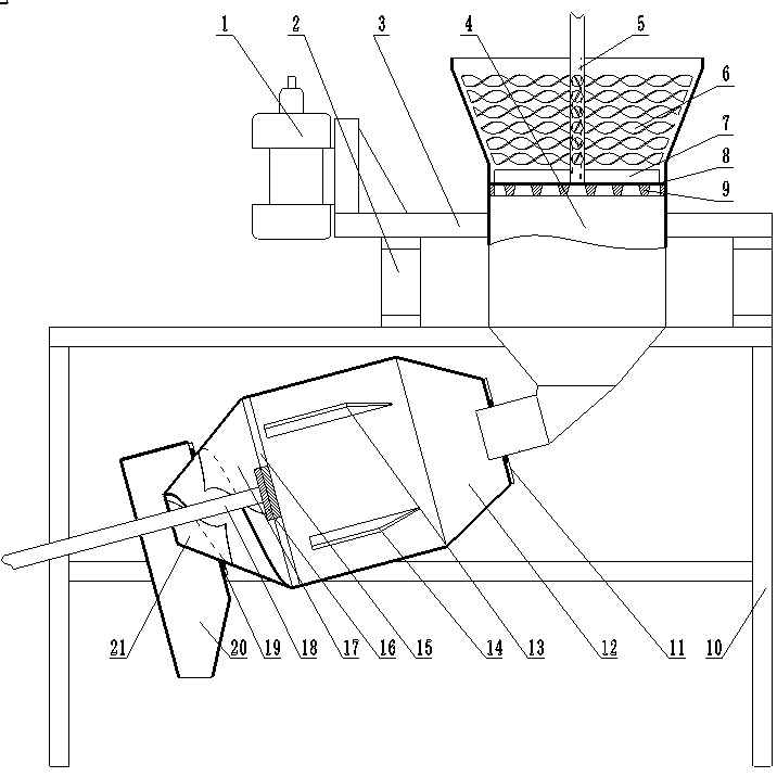 Dry-mixing machine