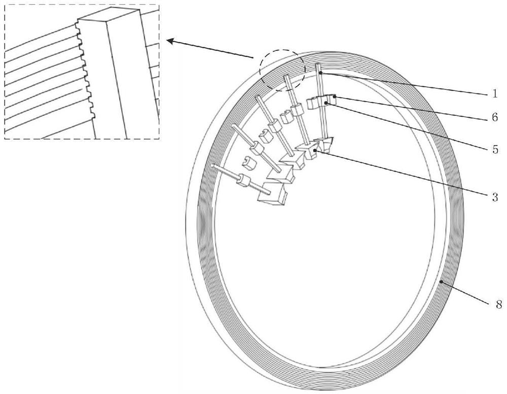 Electric spark machining device and method for three-degree-of-freedom spherical gear