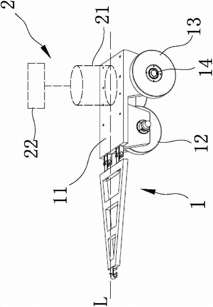 Knocking load applying device for knocking scan type bridge damage detecting