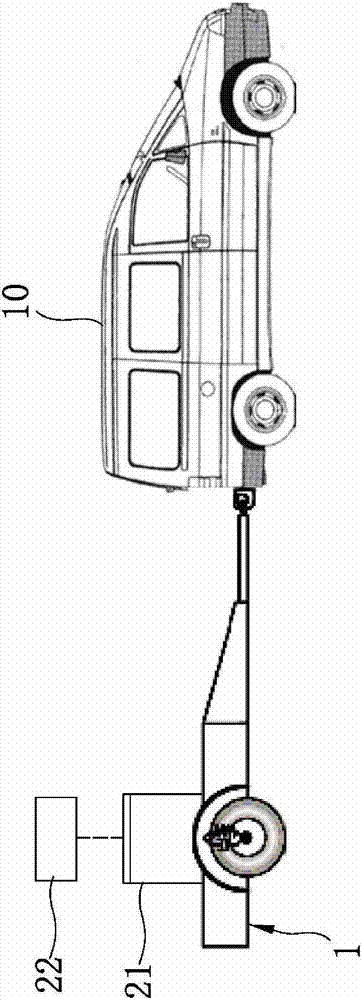 Knocking load applying device for knocking scan type bridge damage detecting