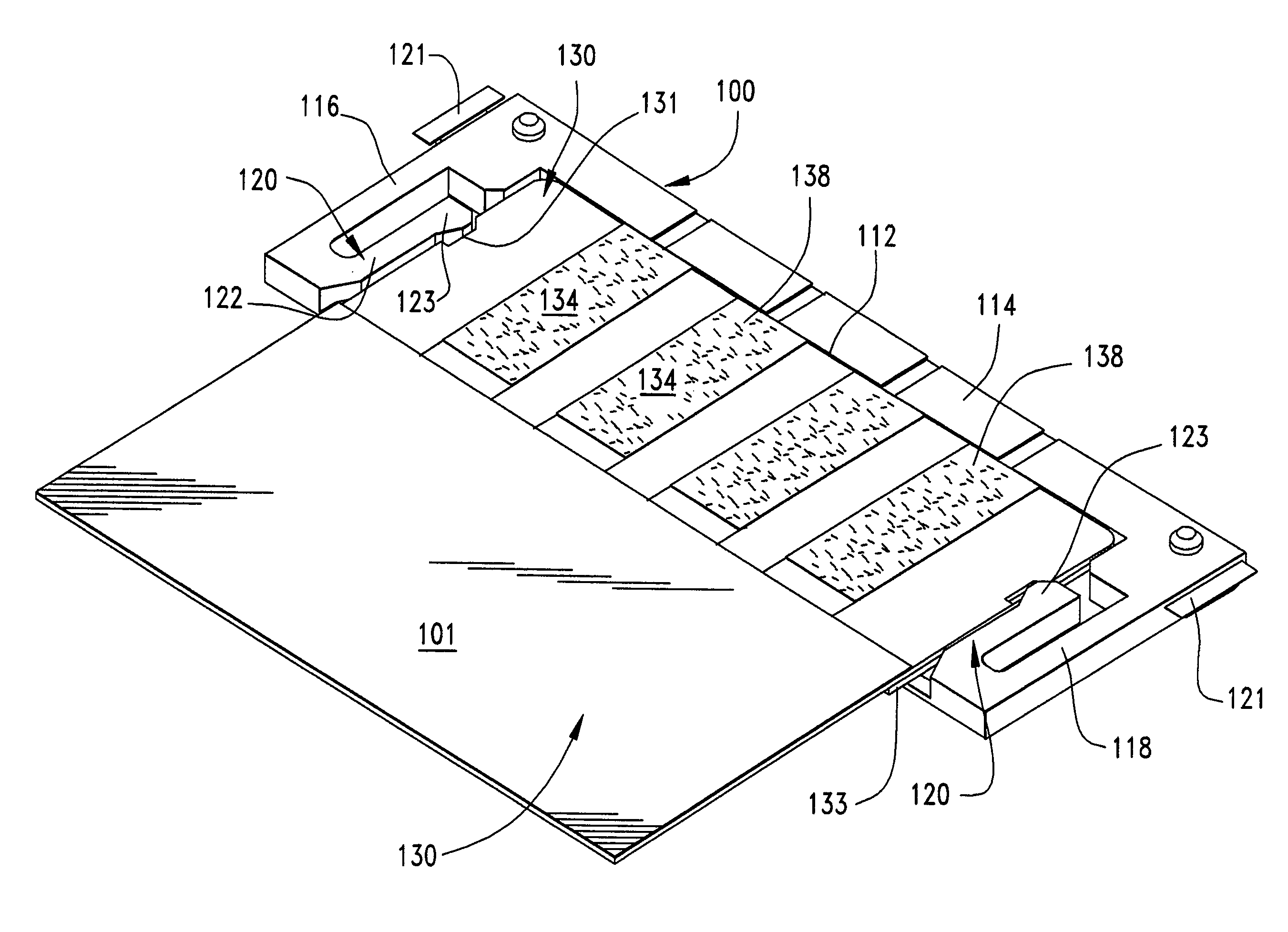 Capacitively coupled connector for flexible printed circuit applications