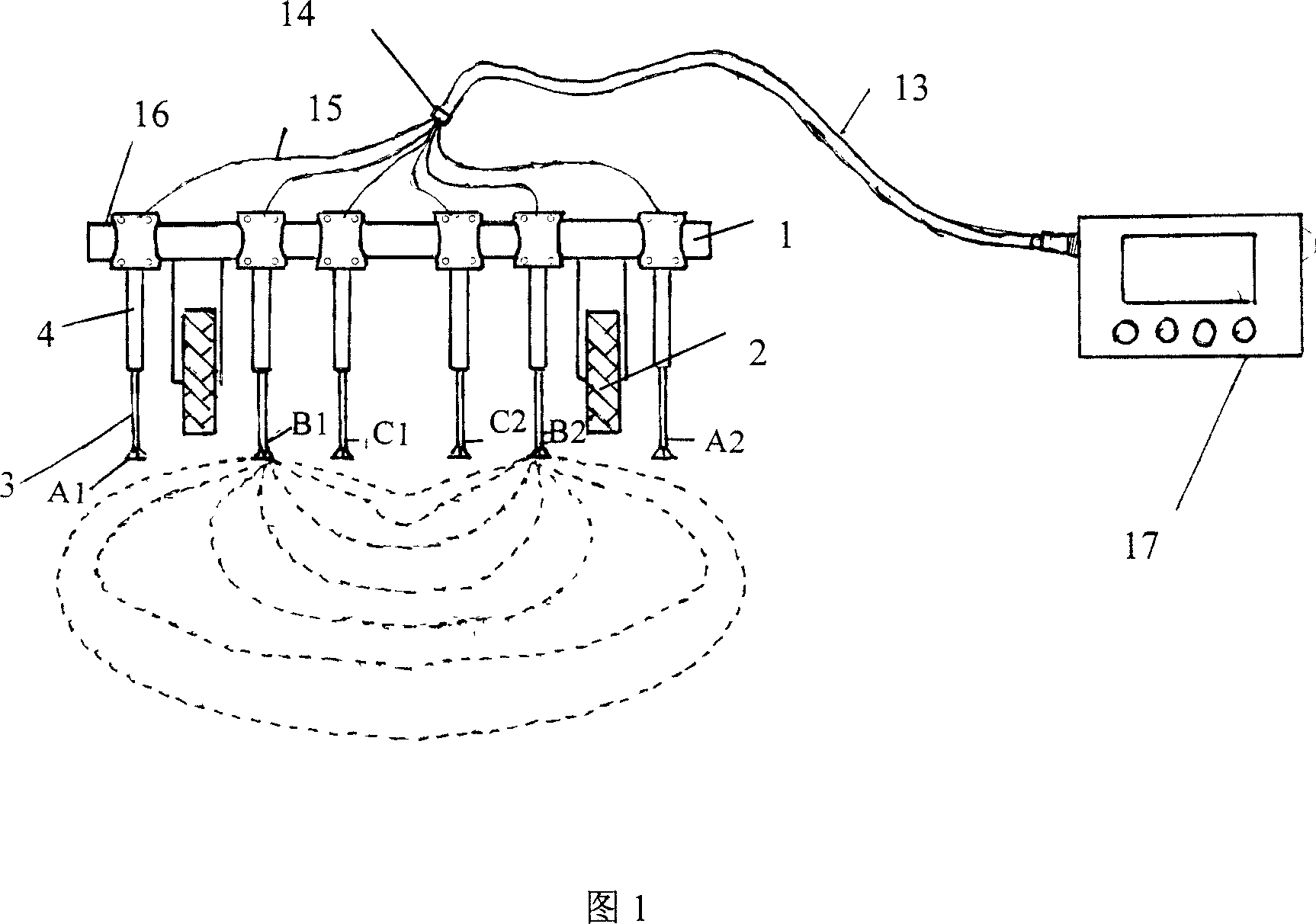 Multi-purpose vehicle mounted soil specific conductivity real-time tester