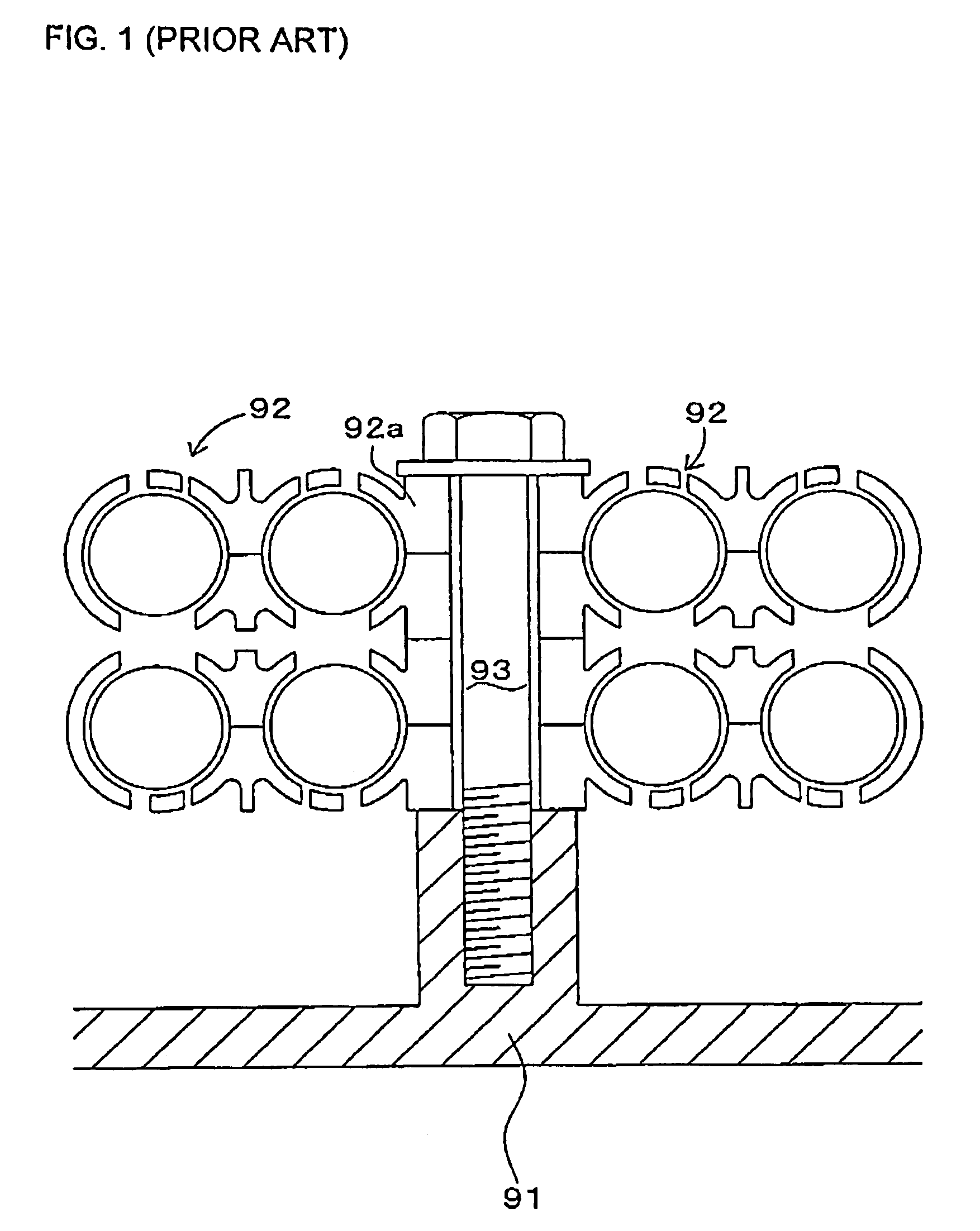 Fix structure of battery for vehicles