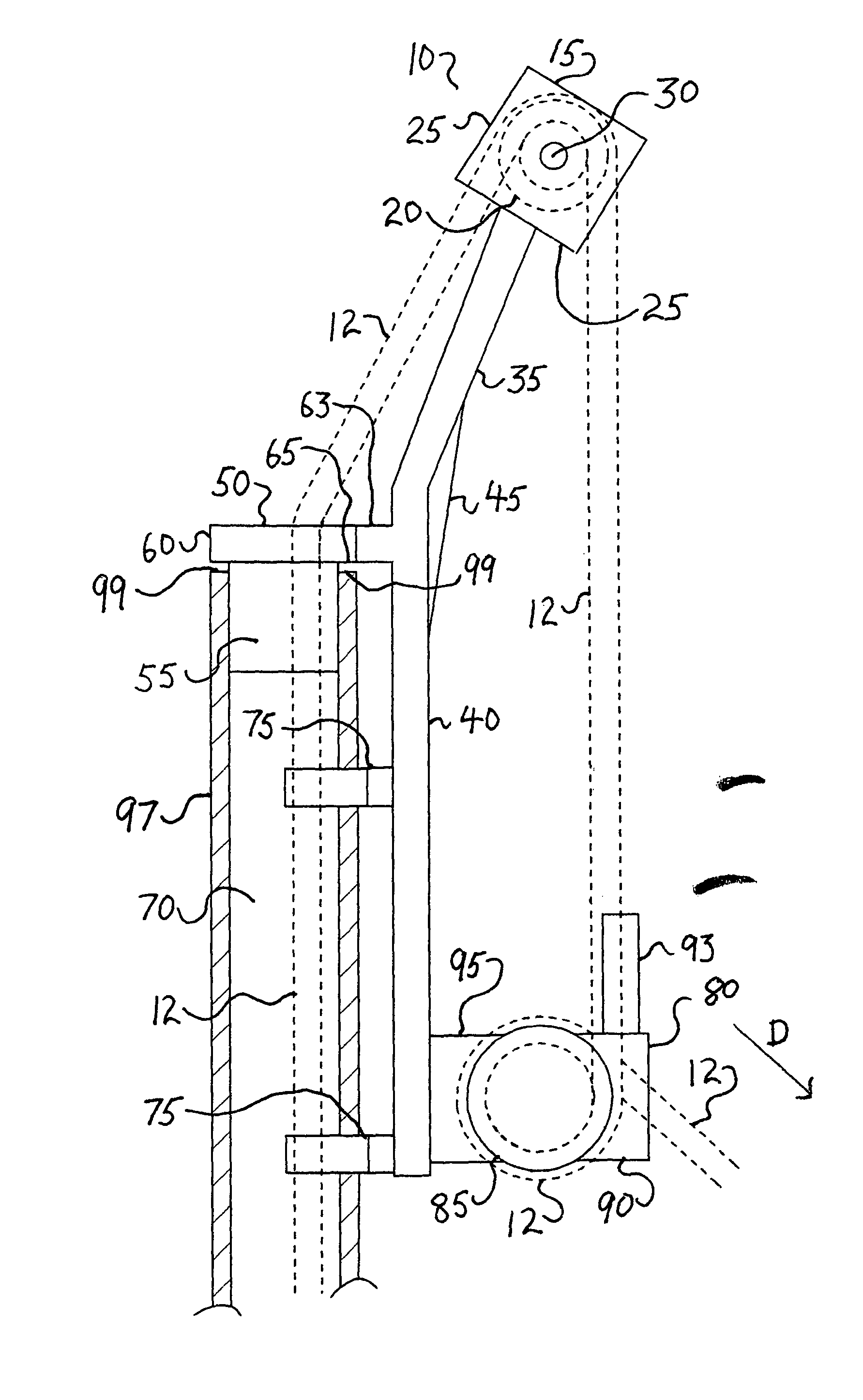 Machine for pulling wire through a conduit