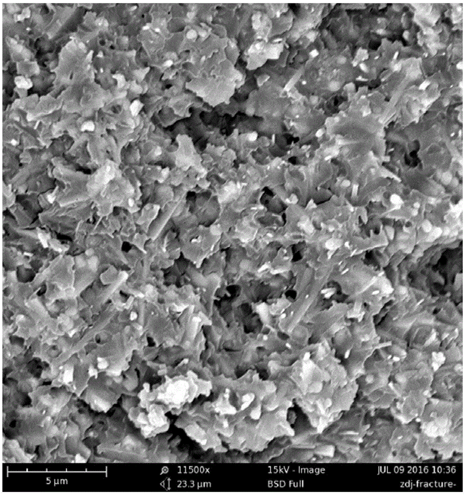 Preparation method of mullite fiber/epoxy resin composite material