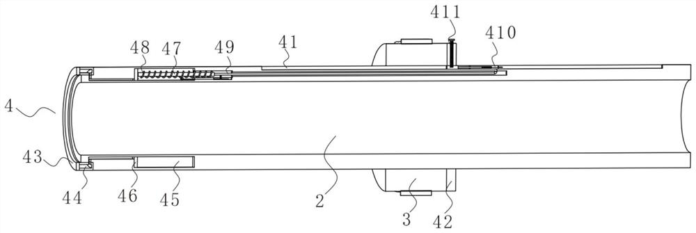 Down filling machine down filling pipe mechanism with down filling depth adjusting function