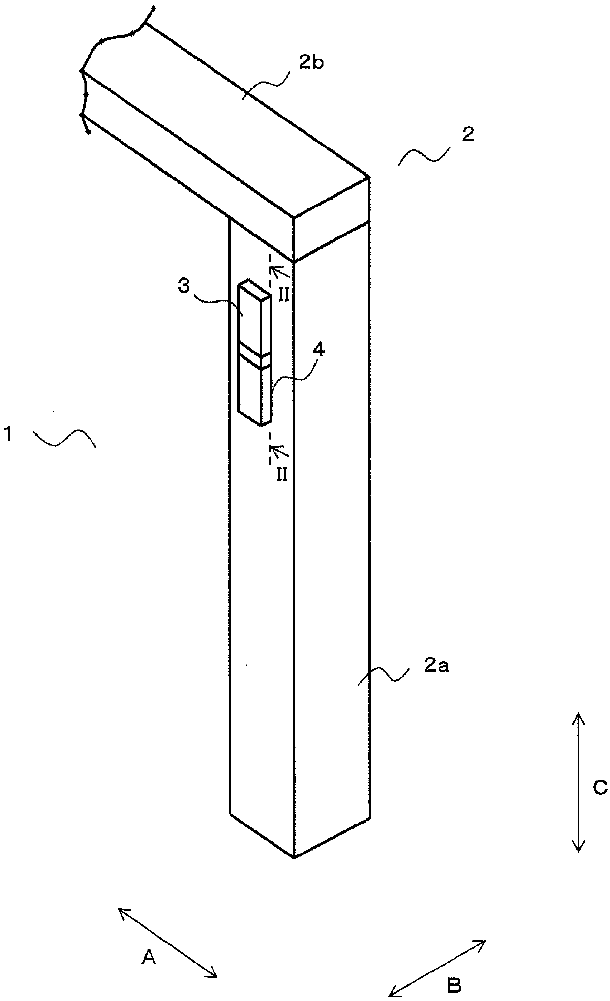 Elevator hall door lighting device