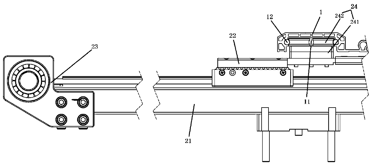 Suspension embroidery frame device of computerized embroidery machine