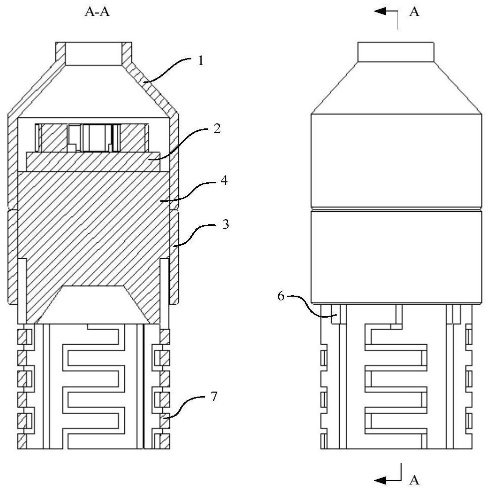 Hemispherical resonator mandrel vibration detection circuit and device