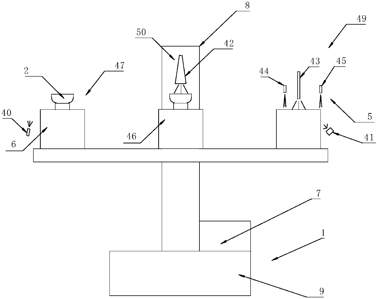 Glass profiling device and glass profiling method