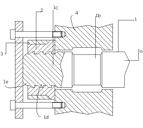 Tension rod structure of injection molding machine