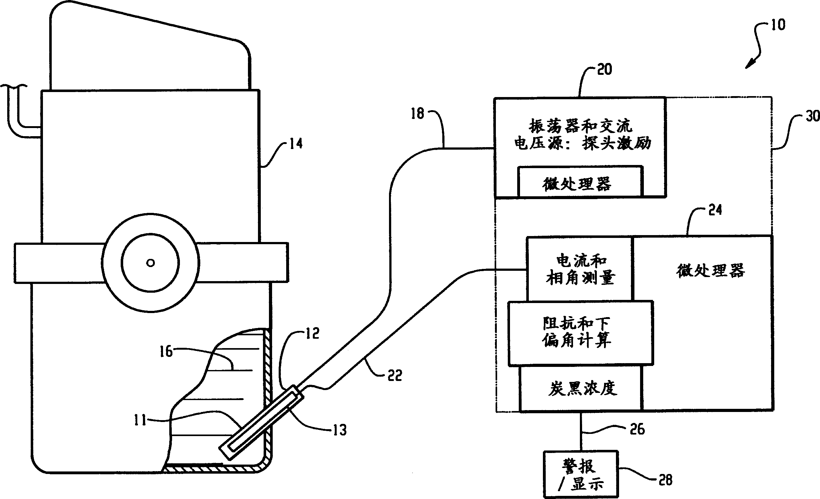 Detecting soot during real time operation in diesel engine lubricant