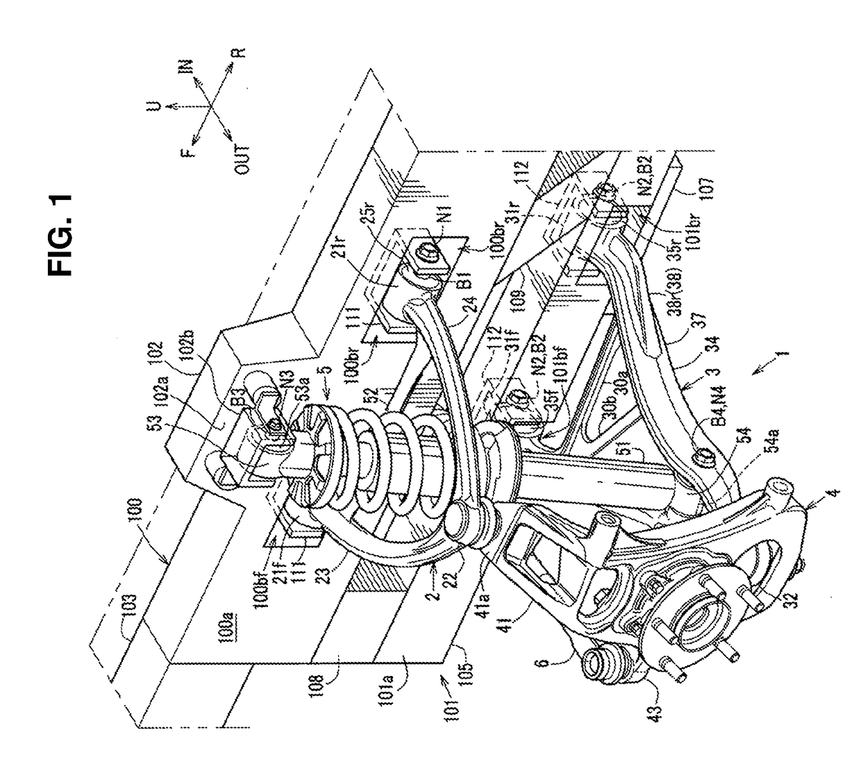 Front suspension structure of automotive vehicle