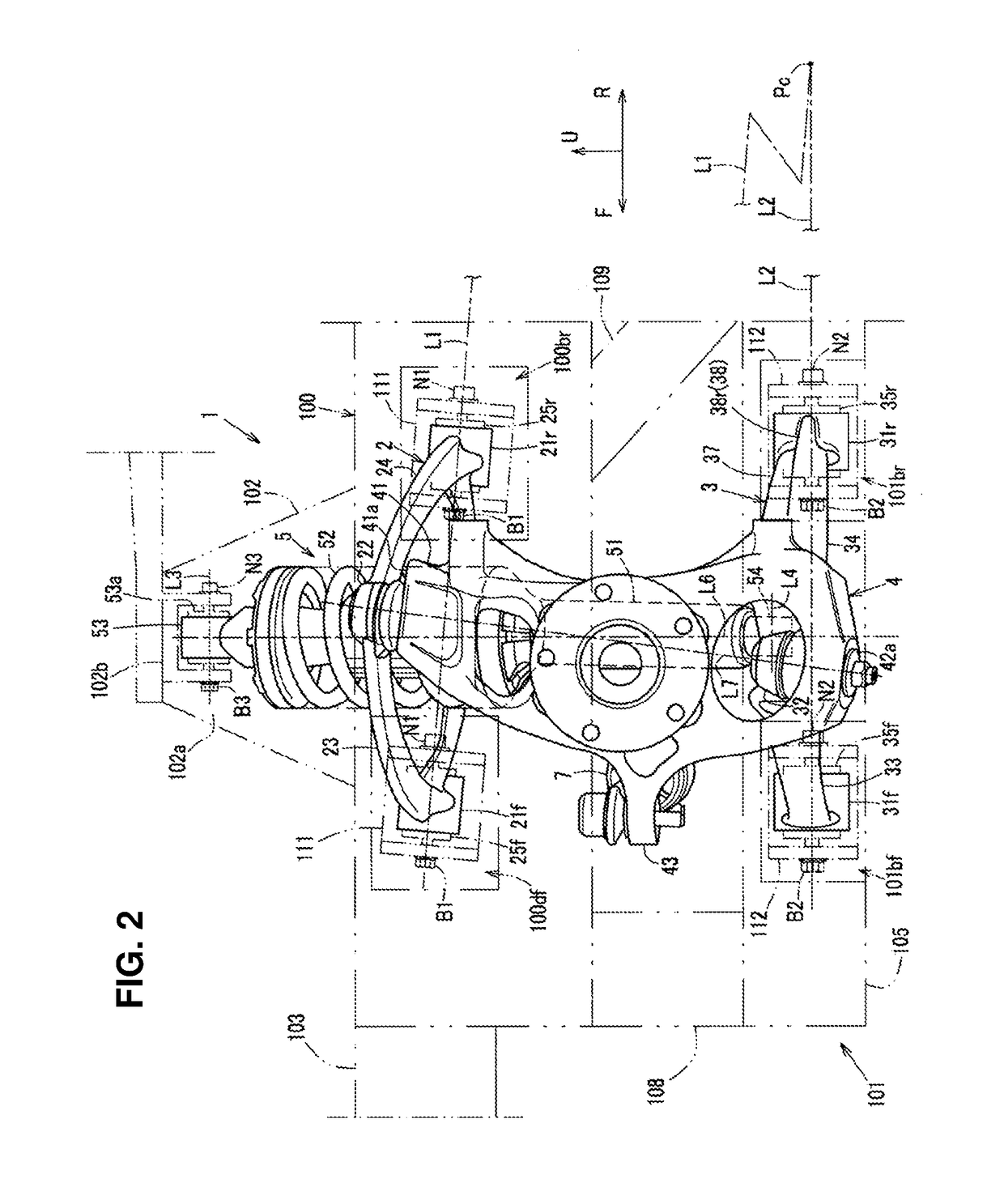 Front suspension structure of automotive vehicle