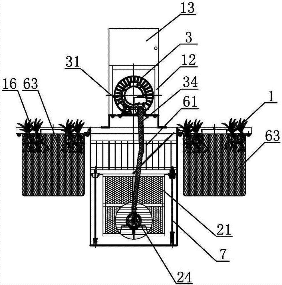 Restoration device of black and odorous water body