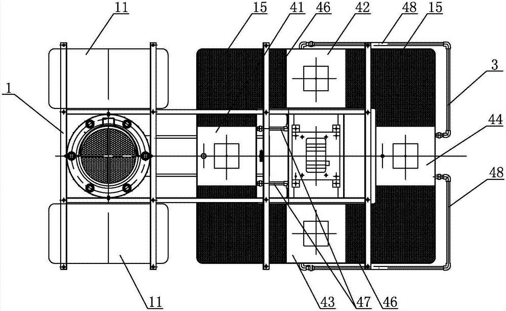 Restoration device of black and odorous water body