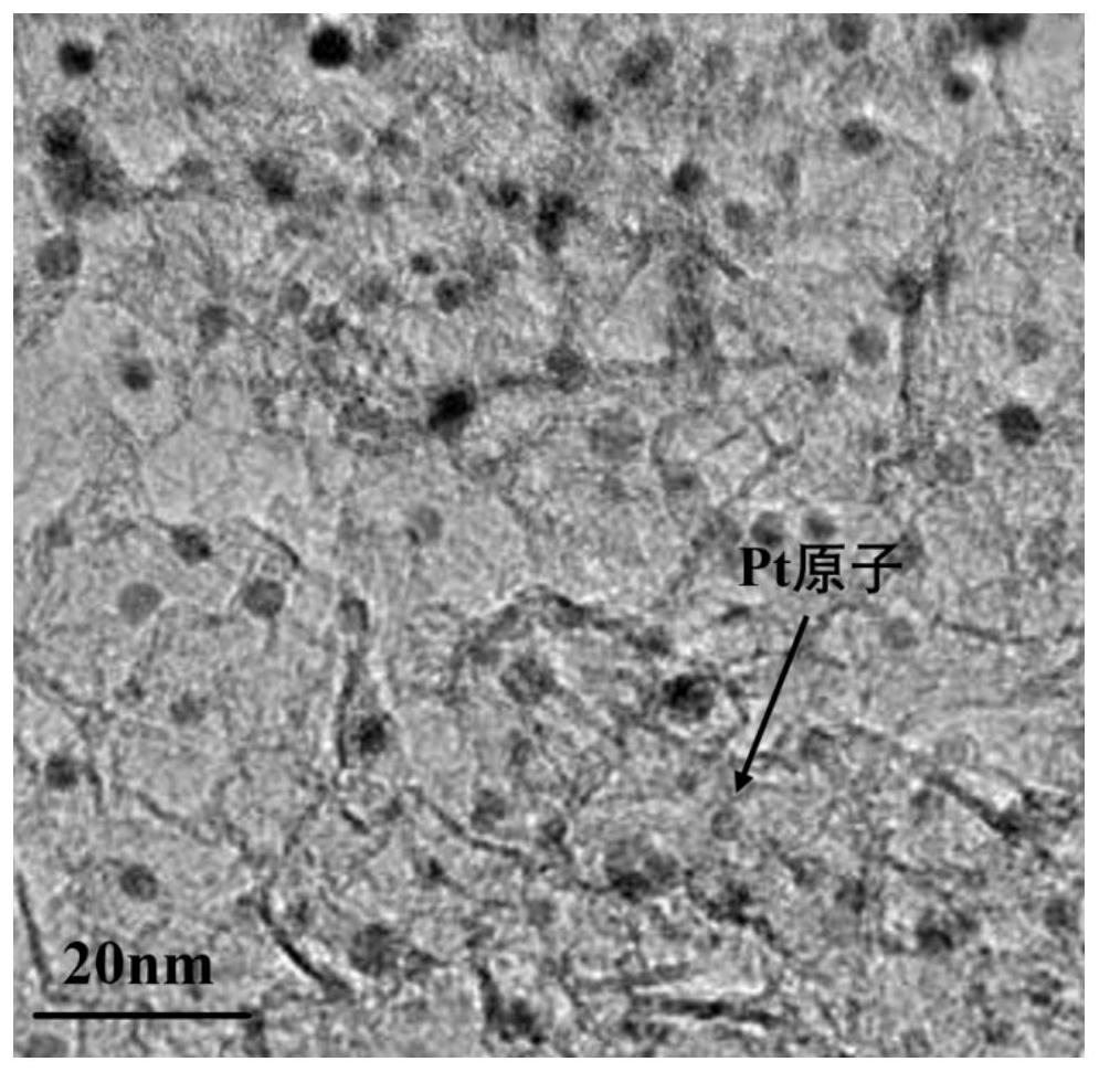 Monatomic platinum composite cerium dioxide nanoparticle for tumor electrodynamic therapy and preparation method of monatomic platinum composite cerium dioxide nanoparticle