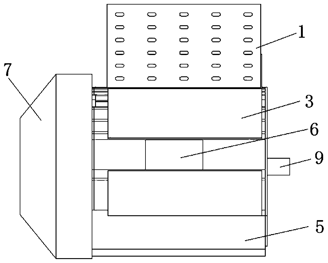 Novel cooling and heat dissipating device installed in motor casing