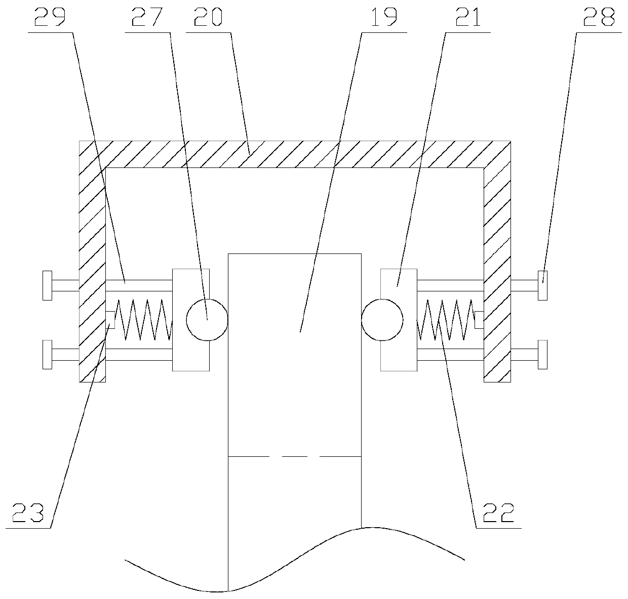 Safe and reliable tunnel ventilation device with vibration and detection functions