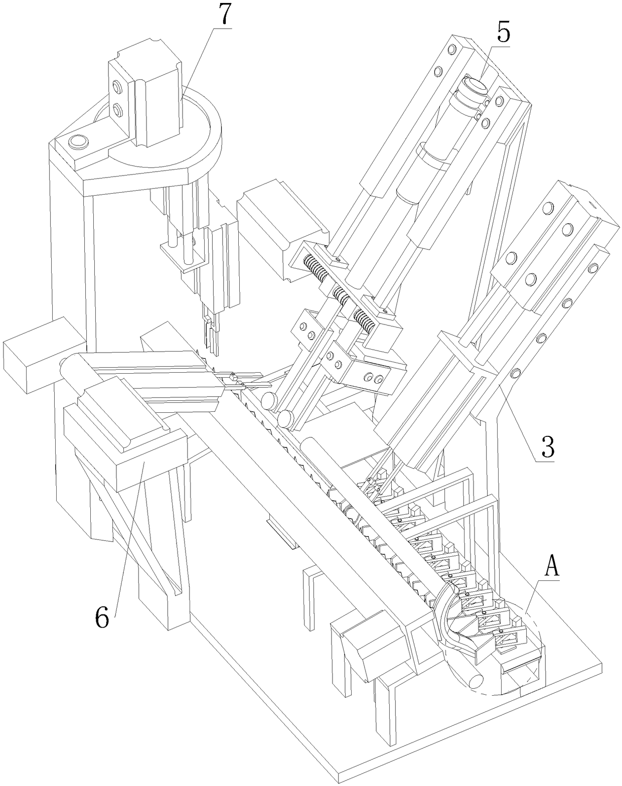 Automatic shelling machine of prawns as well as shelling method of automatic shelling machine