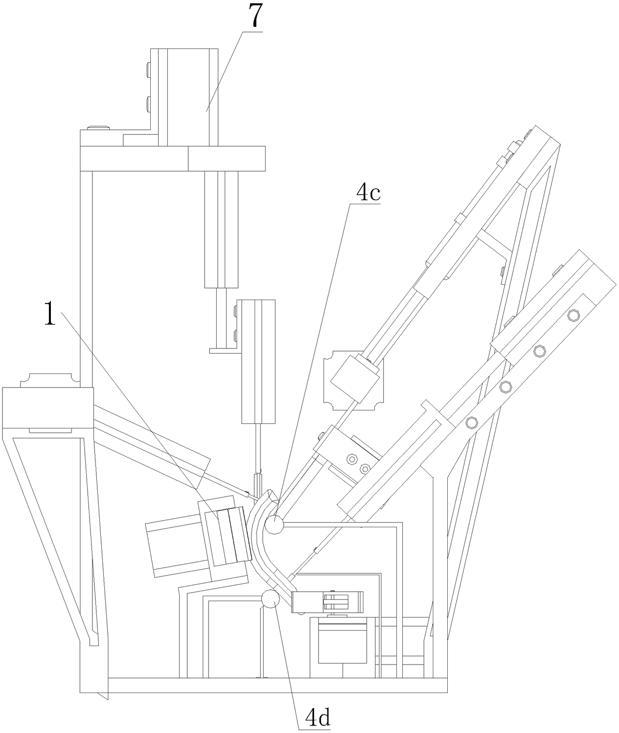 Automatic shelling machine of prawns as well as shelling method of automatic shelling machine