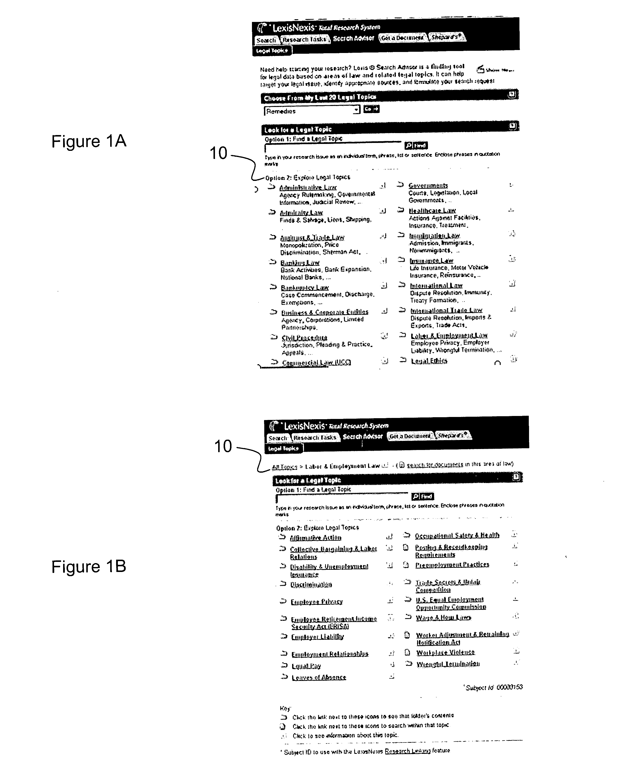 Landmark case identification system and method