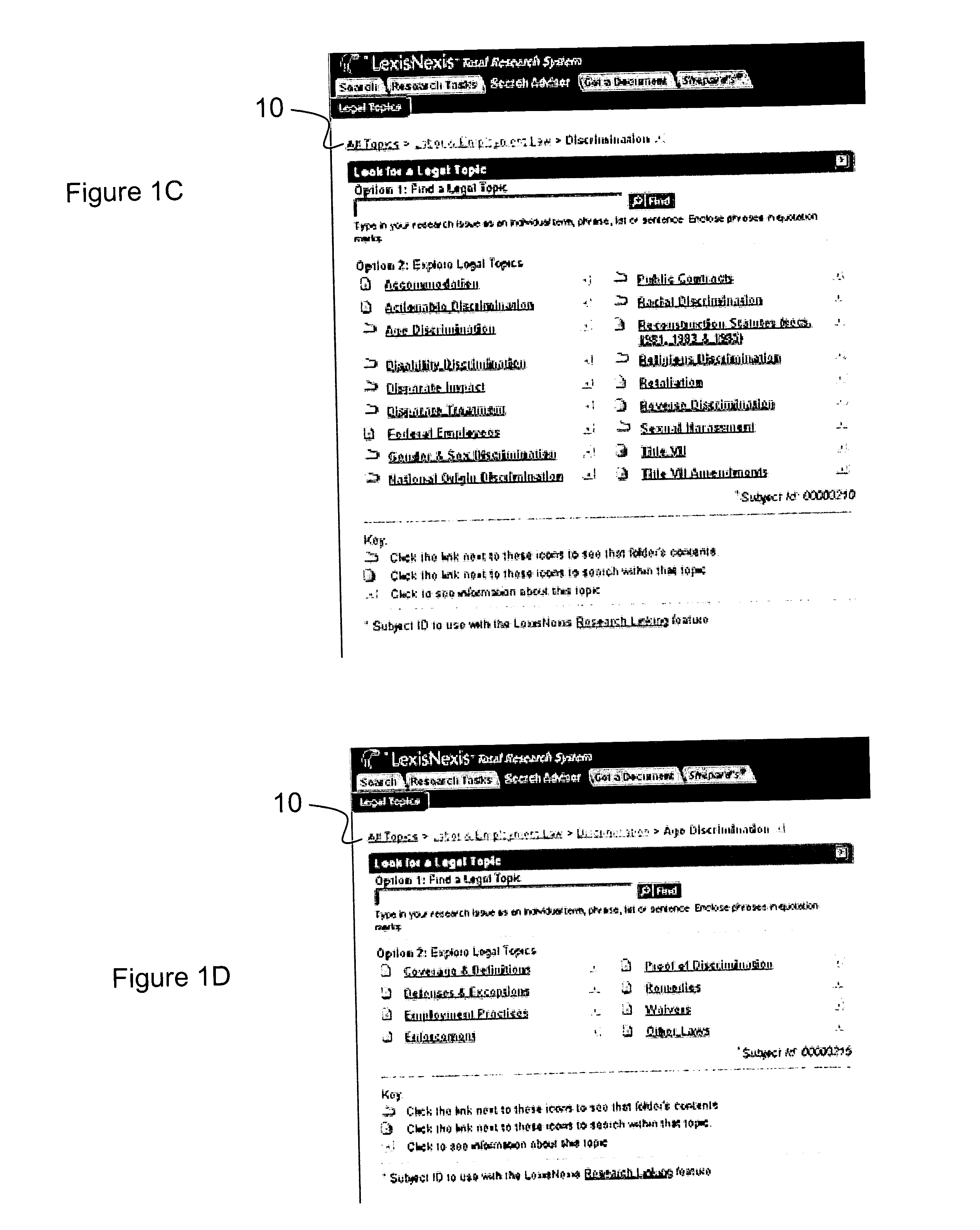 Landmark case identification system and method