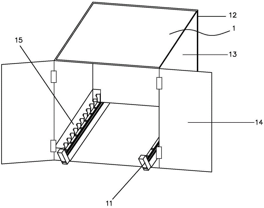 Material transporting vehicle for oral liquid workshop