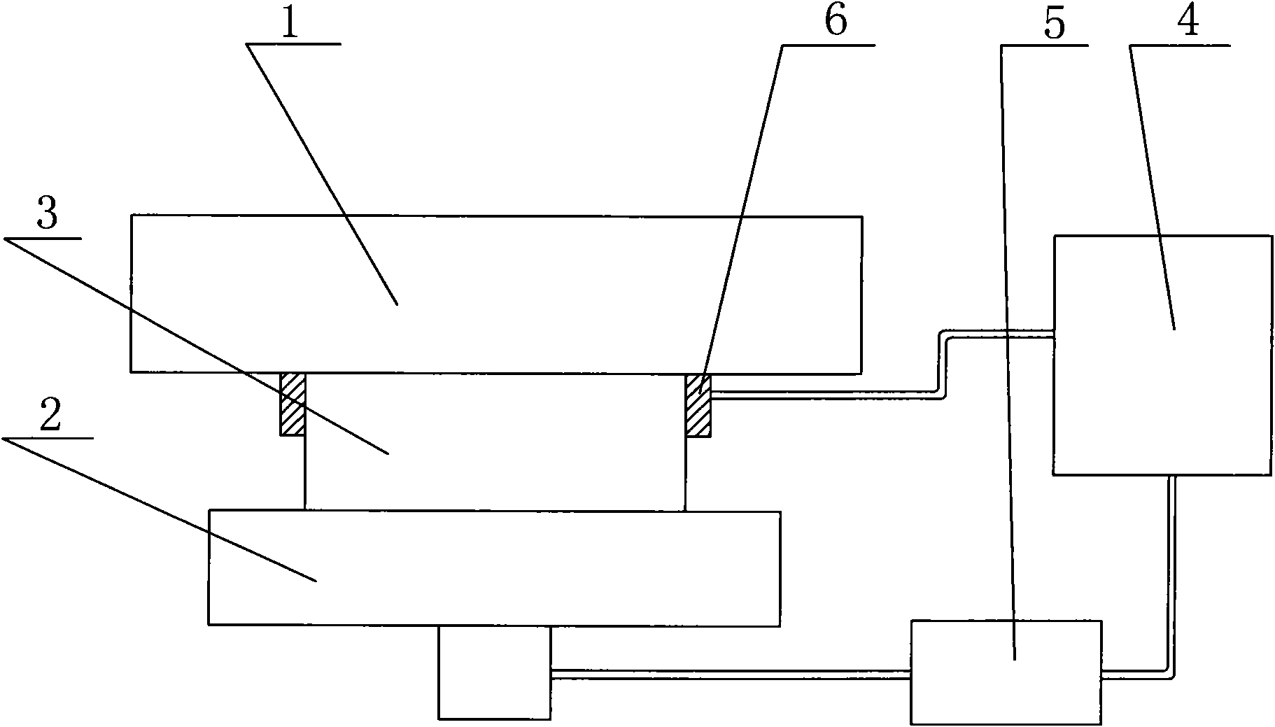 Bearing unit for testing and controlling angular displacement of revolving platform