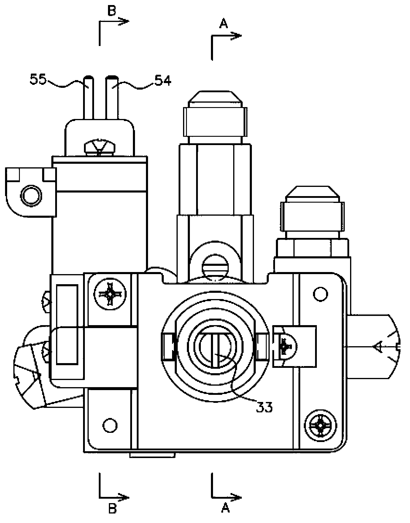 Thermoelectric type flame-out protection plug valve of gas stove and gas stove