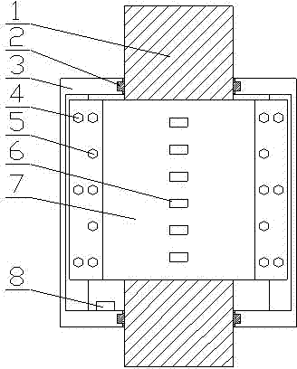 Device and method for detecting tension of elliptic sleeve type steel wire rope