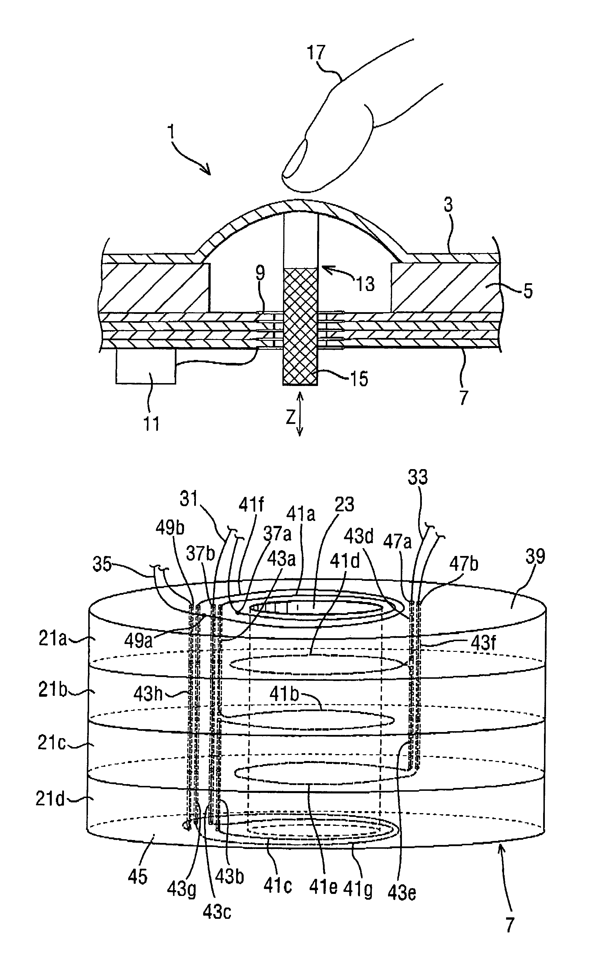 Sensing apparatus and method